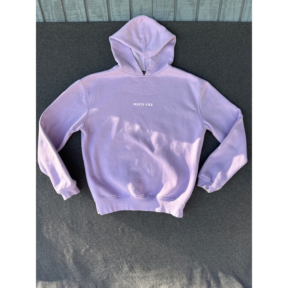 White Fox Leisure Vol 3.5 Hoodie Purple Lilac Pullover Sweatshirt S/M